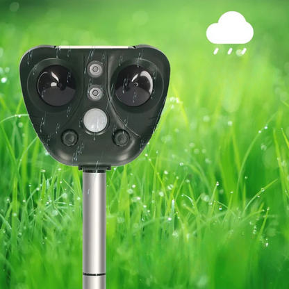 Repeller Solar Ultrasonic Bird Repeller Outdoor Waterproof Yard