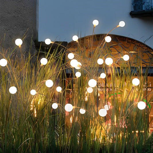 Lumières de jardin solaires étanches piquets LED lucioles