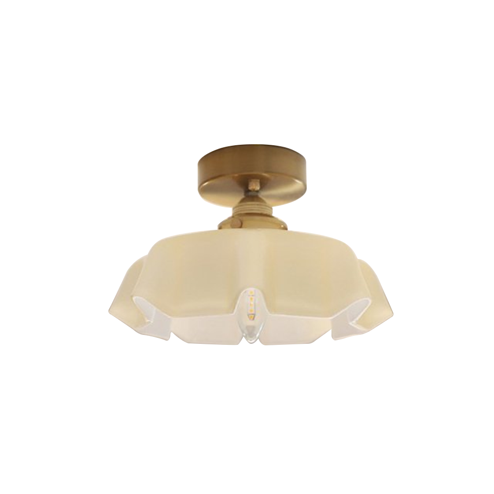 Elegant French Glass Lampshade for Kitchen Island Ceiling Lighting - Stylish Pendant Light Fixture for Modern Interiors