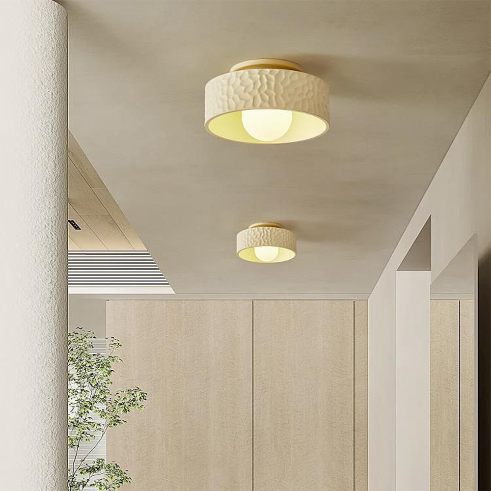 Wabi-Sabi Inspired Ceiling Lamp - Elegant Simple Light Fixture for Living Room Ambience and Aesthetic Enhancement