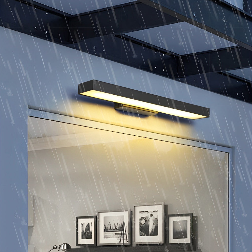 Applique murale extérieure en acier inoxydable noir