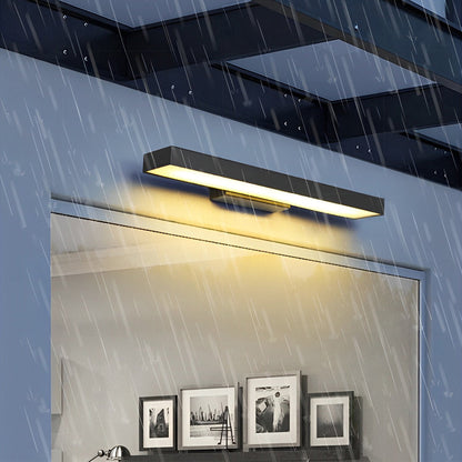 Applique murale extérieure en acier inoxydable noir