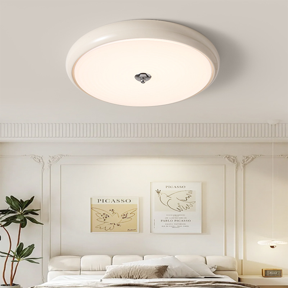 Elegant French Cream LED Flush Ceiling Lights for Bedrooms – Stylish Illumination and Modern Design for Your Home Decor