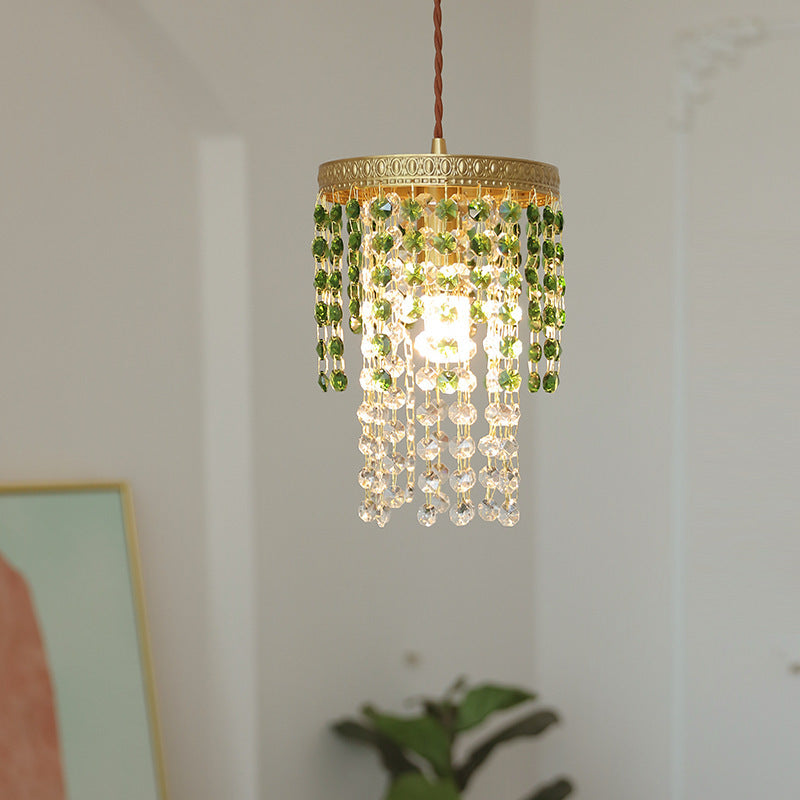 Elegant Antique Brass Ceiling Pendant Light with Glass Crystal Accents for Stunning Home Décor and Illumination