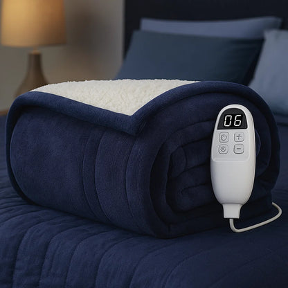 Elektrische Decke Flanell Beheizt Waschbar Timer Überwurf