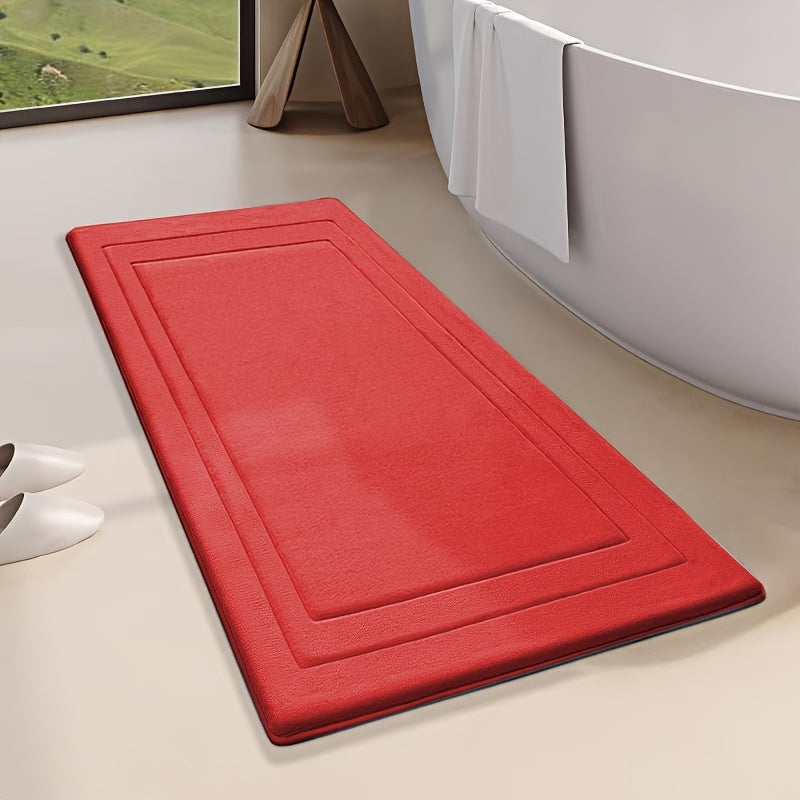 Alfombrilla de baño con acolchado de espuma viscoelástica para mayor comodidad