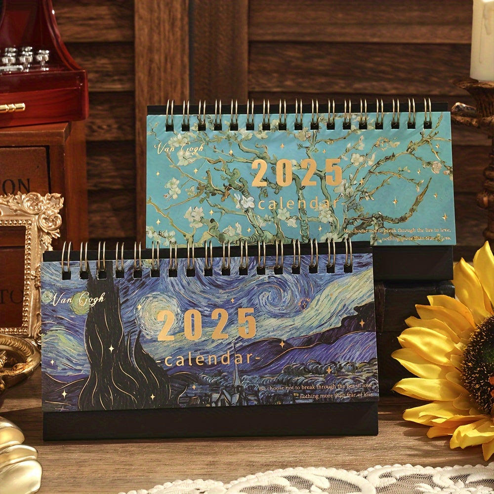 Kalendarz biurkowy z vintage art design