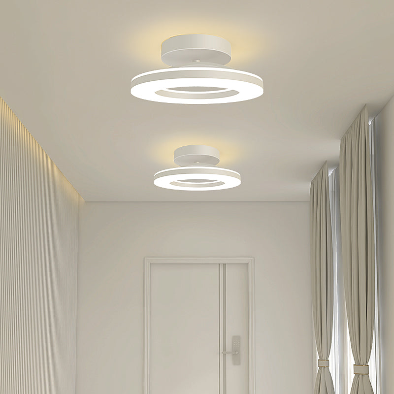 Contemporary Iron LED Ceiling Light for Hallways - Stylish Modern Illumination for Your Home Entrance and Corridors