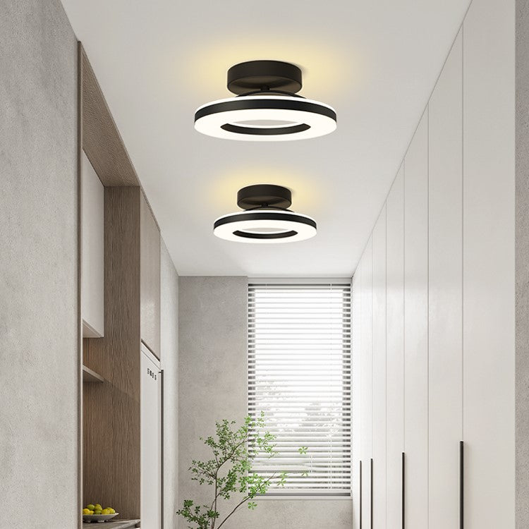 Contemporary Iron LED Ceiling Light for Hallways - Stylish Modern Illumination for Your Home Entrance and Corridors