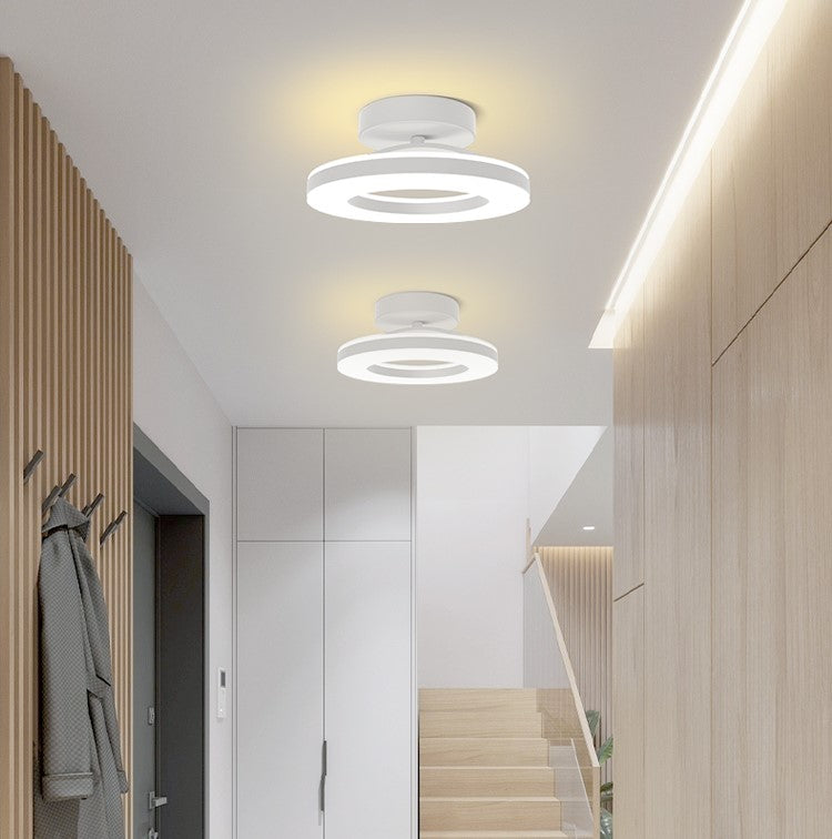 Contemporary Iron LED Ceiling Light for Hallways - Stylish Modern Illumination for Your Home Entrance and Corridors