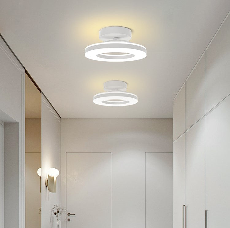 Contemporary Iron LED Ceiling Light for Hallways - Stylish Modern Illumination for Your Home Entrance and Corridors