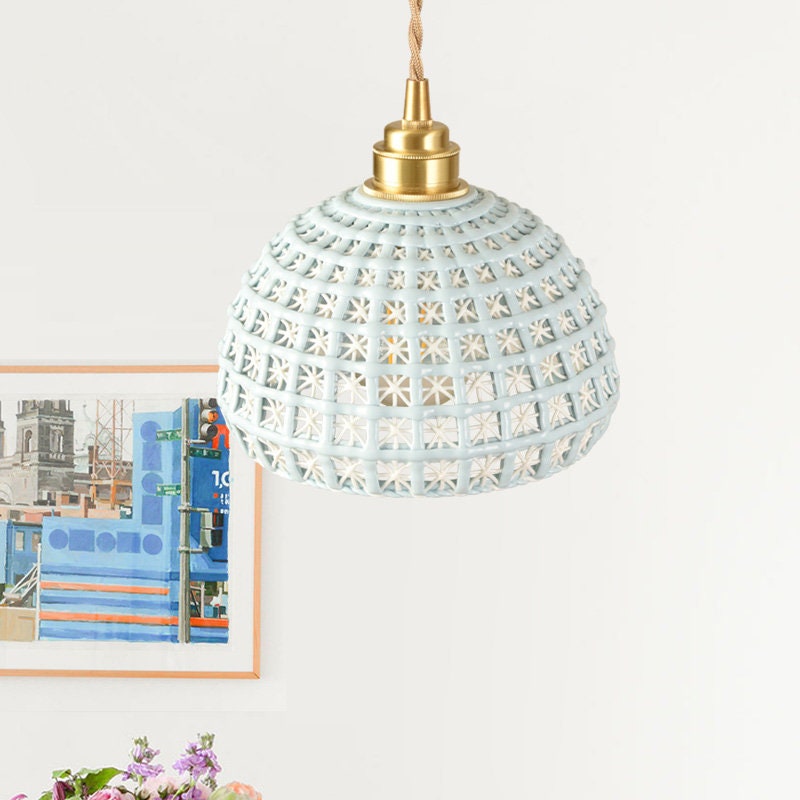 Modern Minimalist Ceramic Pendant Light - Stylish Hanging Lamp for Contemporary Home Décor