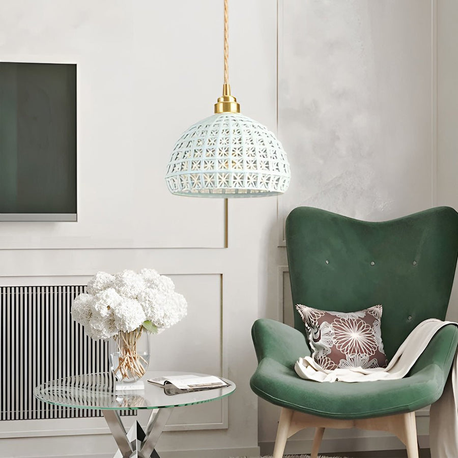 Modern Minimalist Ceramic Pendant Light - Stylish Hanging Lamp for Contemporary Home Décor