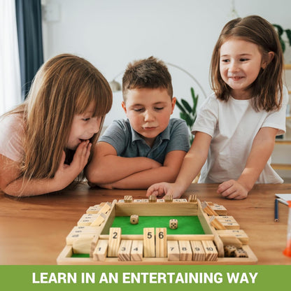 DiceVault – Classic Shut The Box Board Game
