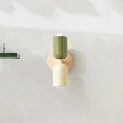 Appliques murales modernes lampe à double abat-jour en verre