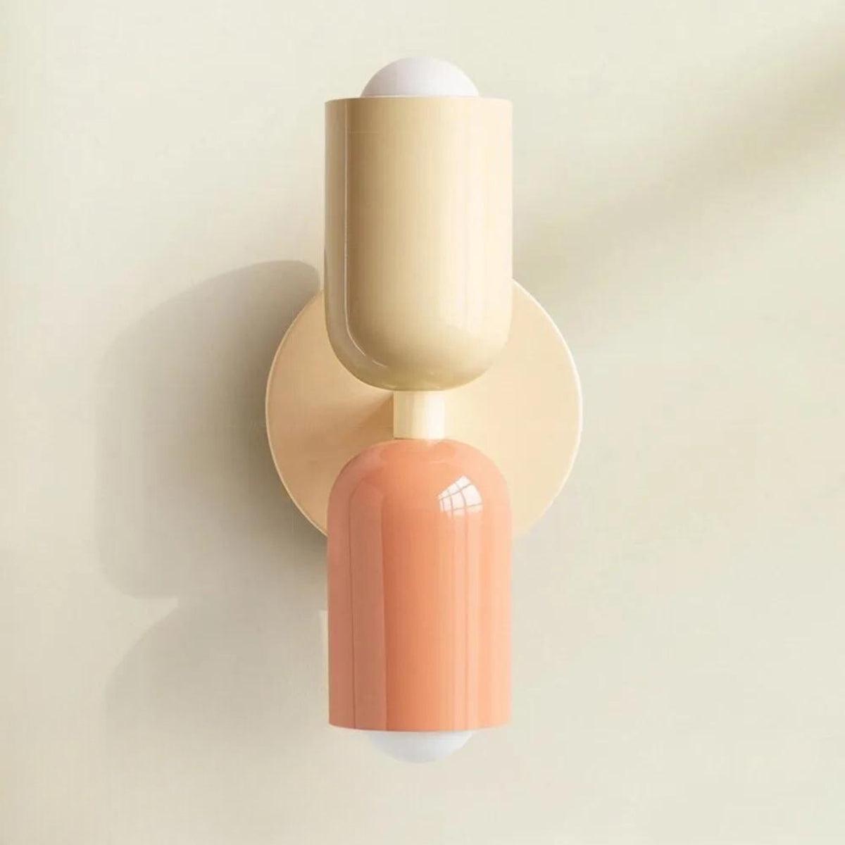 Appliques murales modernes lampe à double abat-jour en verre