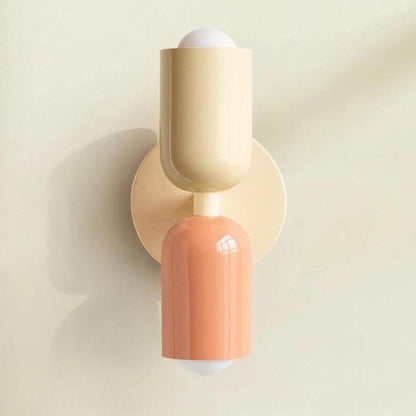 Appliques murales modernes lampe à double abat-jour en verre