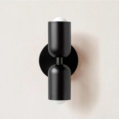 Appliques murales modernes lampe à double abat-jour en verre