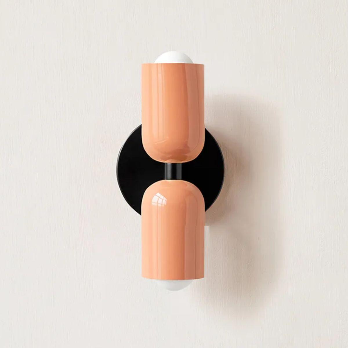 Appliques murales modernes lampe à double abat-jour en verre