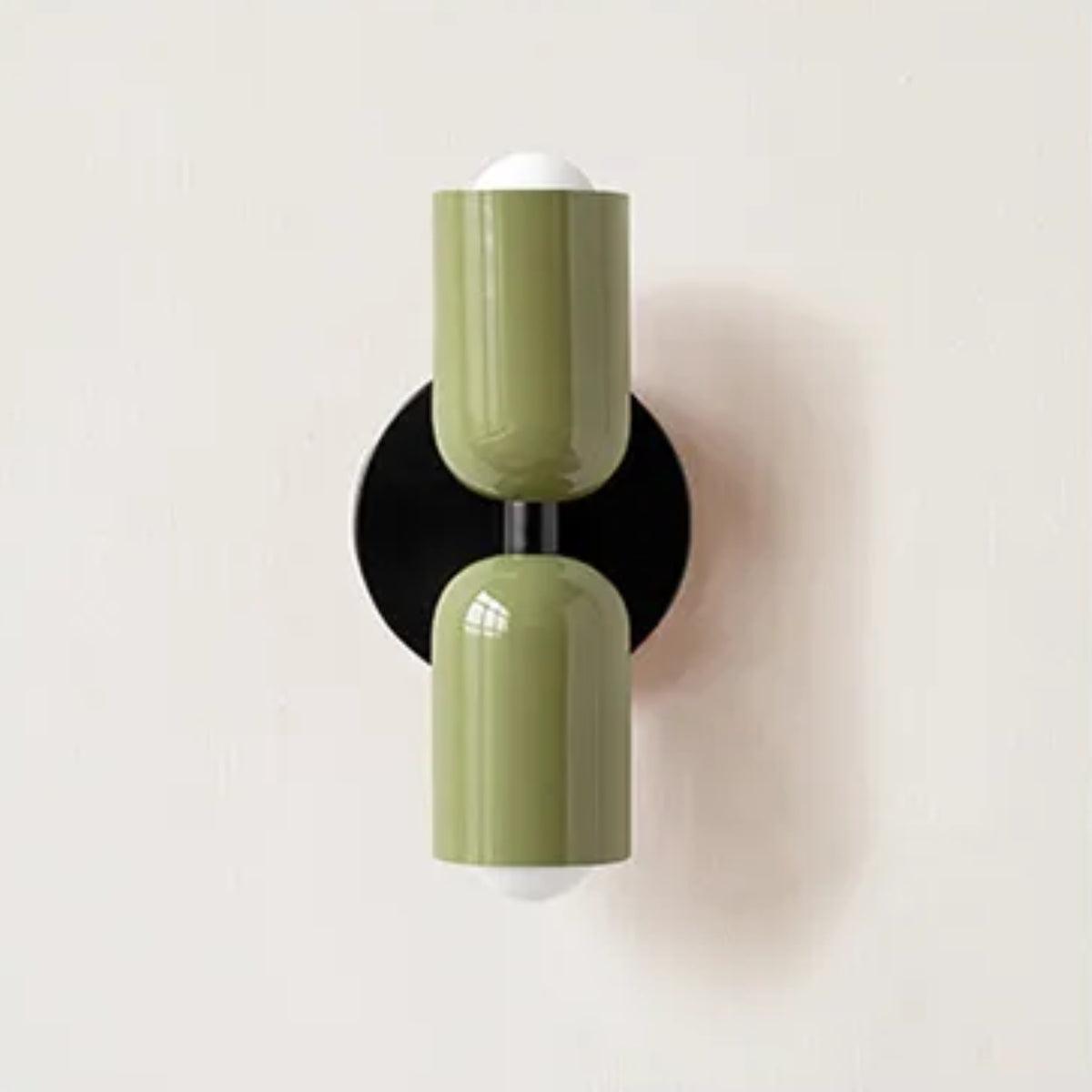 Appliques murales modernes lampe à double abat-jour en verre