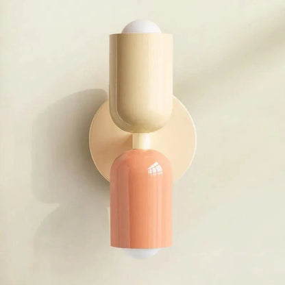 Appliques murales modernes lampe à double abat-jour en verre