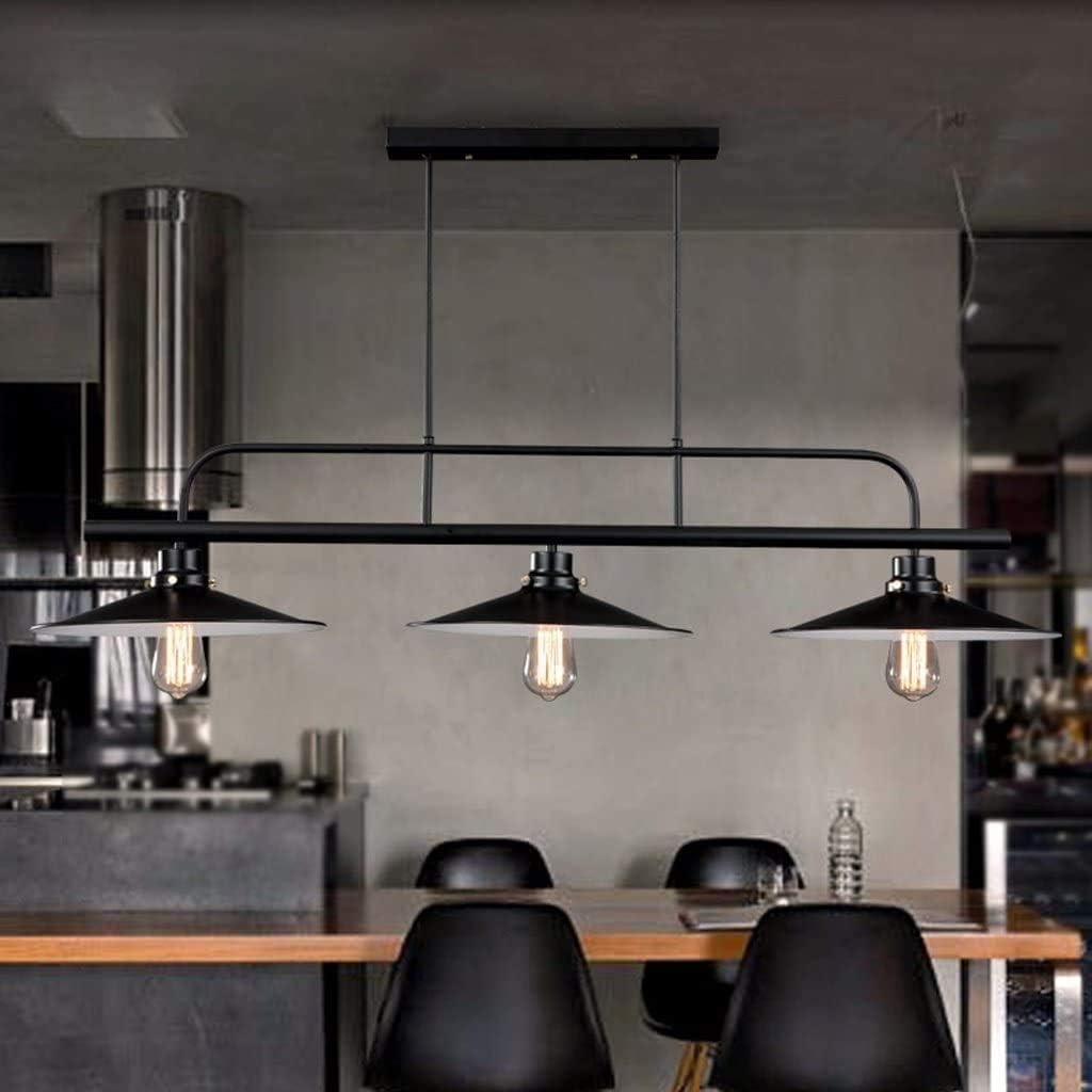 Industrial 3-Light Ceiling Pendant for Kitchen Island – Stylish and Functional Lighting Fixture for Modern Interiors