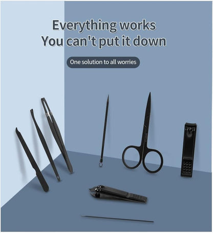 Ensemble de coupe-ongles | Trousse de toilettage en acier inoxydable pour voyage