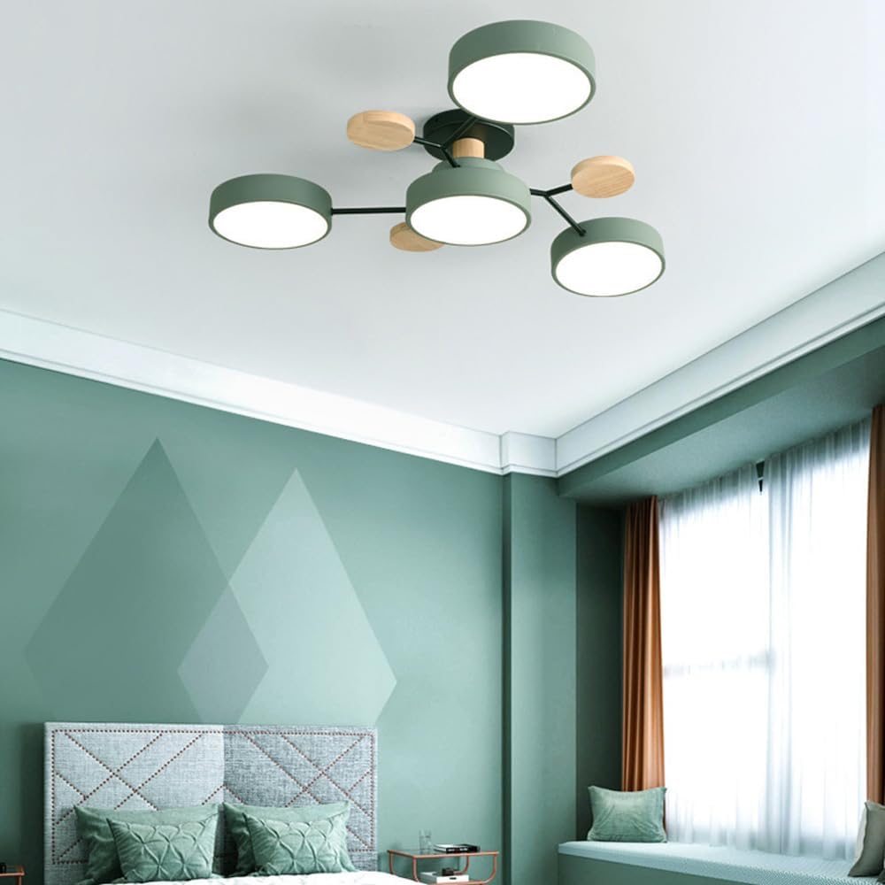 Contemporary Round Low Ceiling Light Fixture for Living Room Ambiance and Style Enhancement