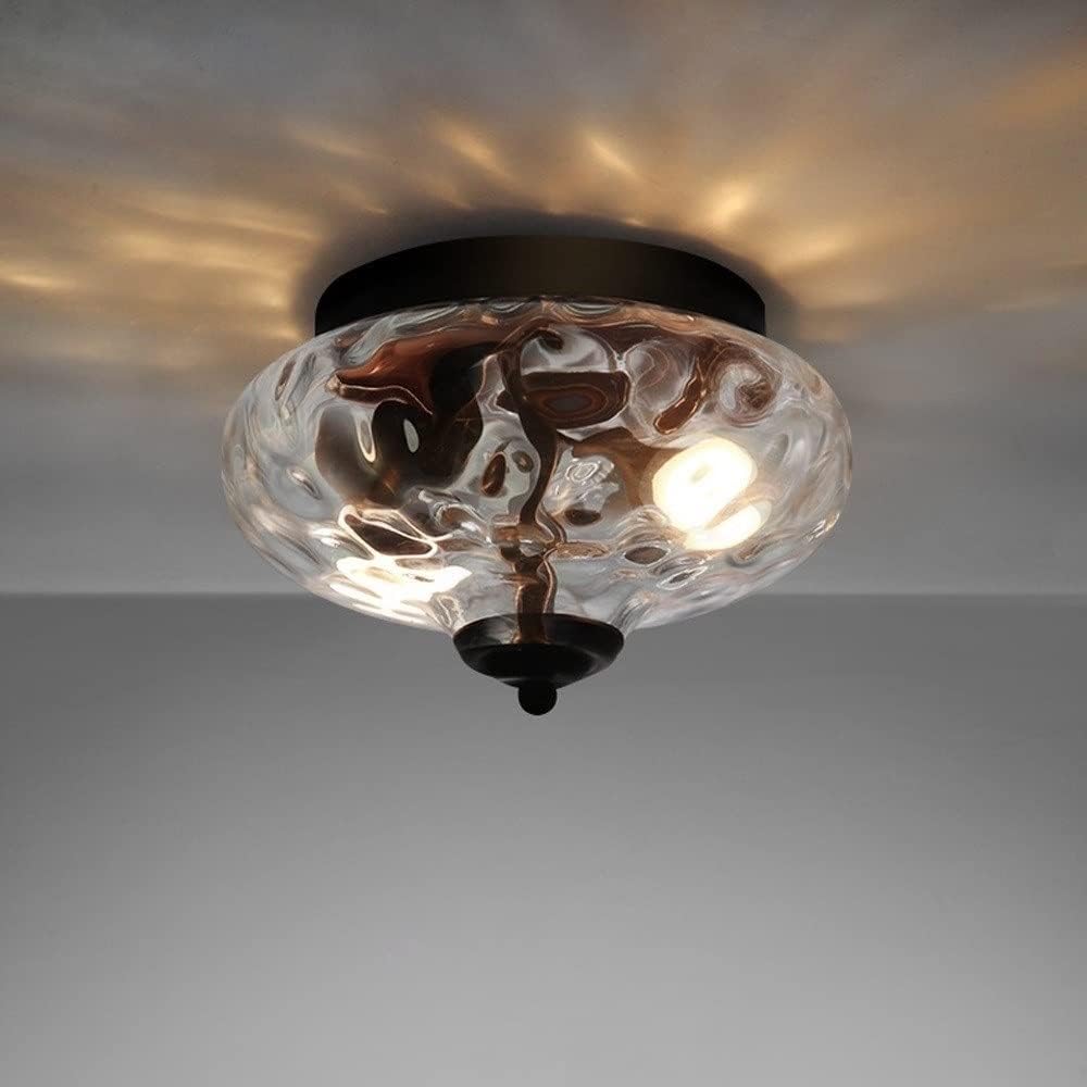 Vintage Glass Shade Ceiling Lights for Hallways - Elegant Lighting Fixtures to Enhance Your Home's Charm and Style