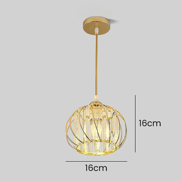 Nordic Style Simple Globular Glass Pendant Light for Hallway - Elegant Ceiling Fixture for Modern Home Décor