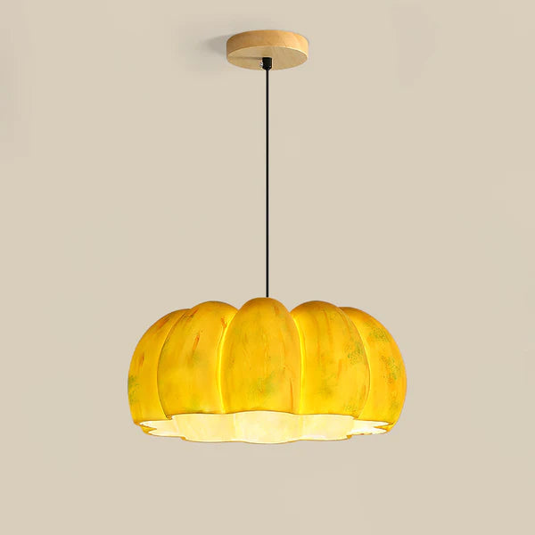 Sustainable Resin Pumpkin Pendant Light – Eco-Friendly Decorative Lighting for a Warm, Autumnal Ambience in Your Home