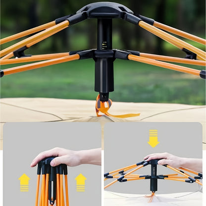 Namiot kempingowy z wentylacją z siatki i osłoną przeciwsłoneczną