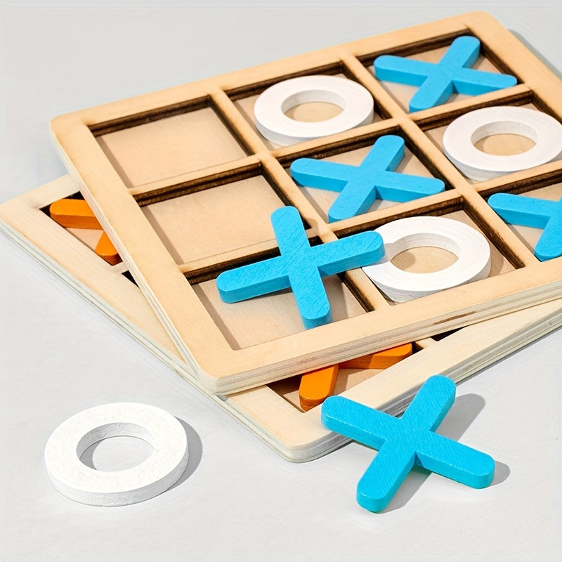 Holz Tic Tac Toe Kinder Puzzle Spiel