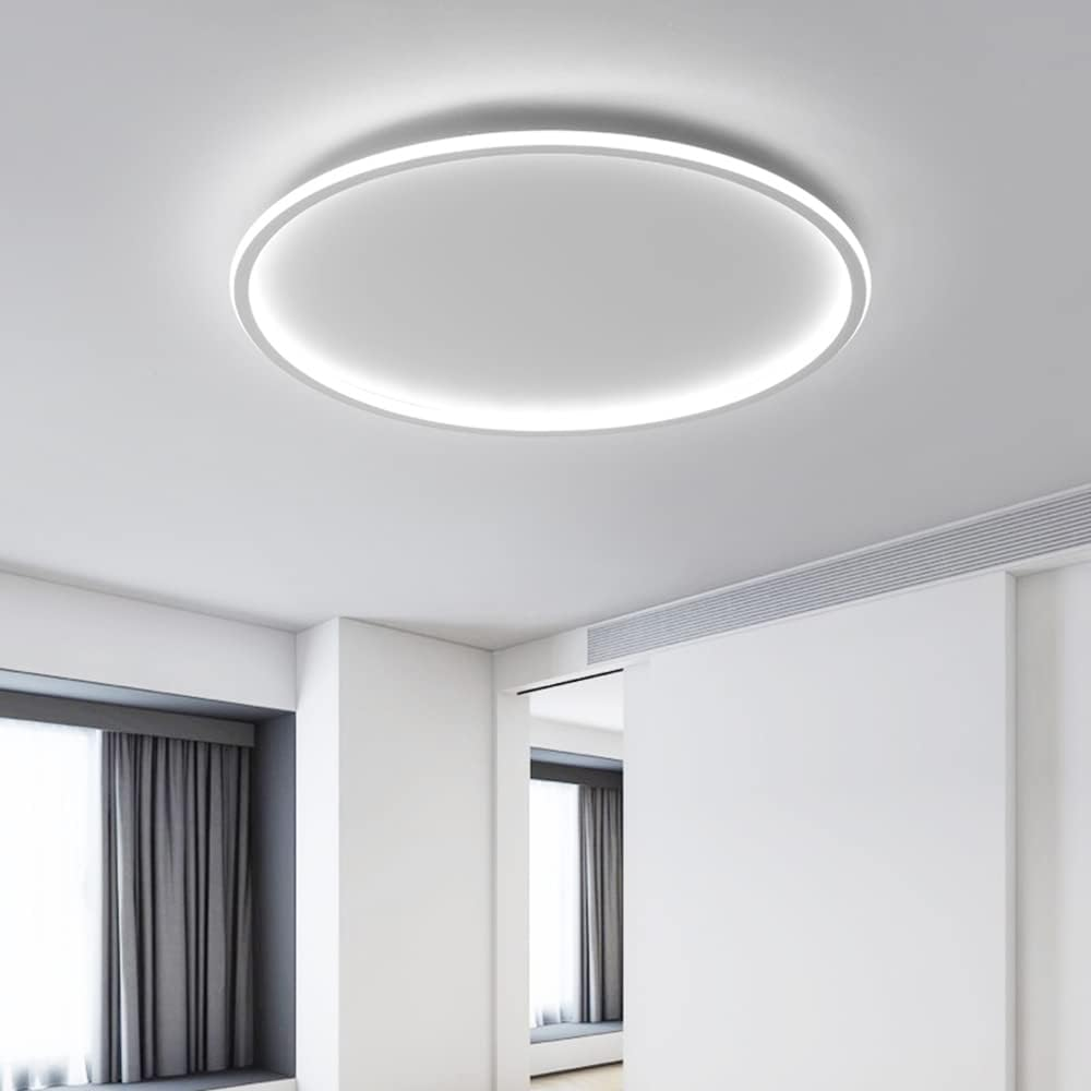 Sleek Ultra-Thin Round Low Ceiling Light Fixture for Modern Spaces - Stylish Illumination for Contemporary Interiors