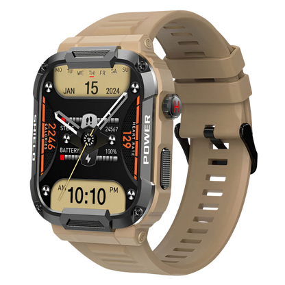 Montre intelligente robuste tracker de fitness extérieur noire