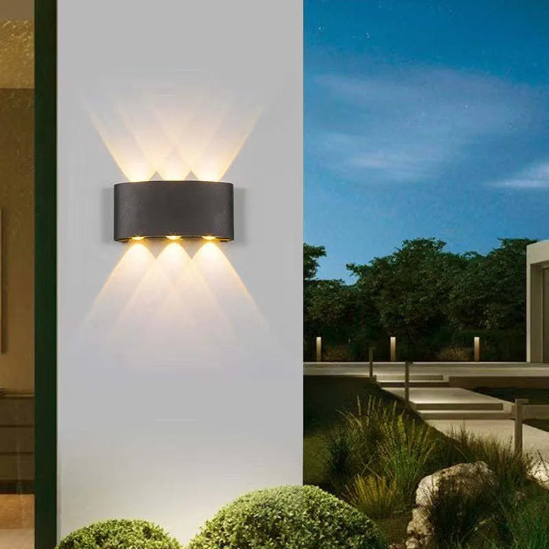 Lámpara de pared moderna LED blanca resistente al agua