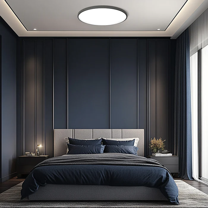 Sleek Modern Round LED Ceiling Light Fixture for Stylish Home Illumination and Energy Efficiency