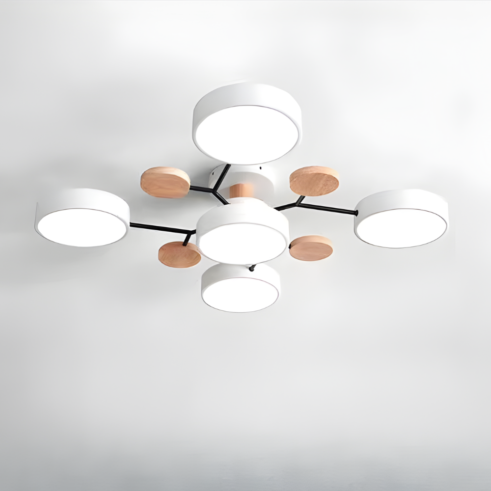 Lámpara de techo moderna LED empotrada con candelabro