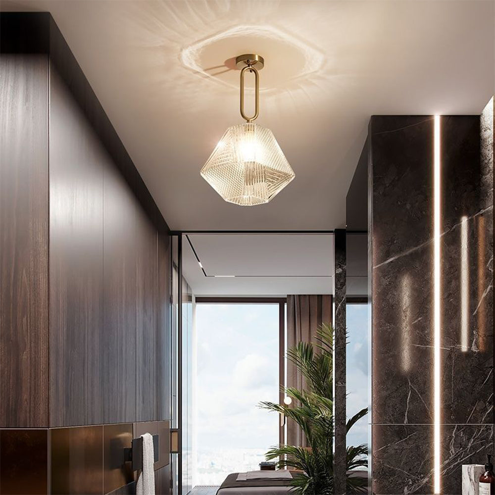 Sleek Modern Minimalist Crystal Ceiling Lights for Elegant Bedroom Illumination and Stylish Home Décor