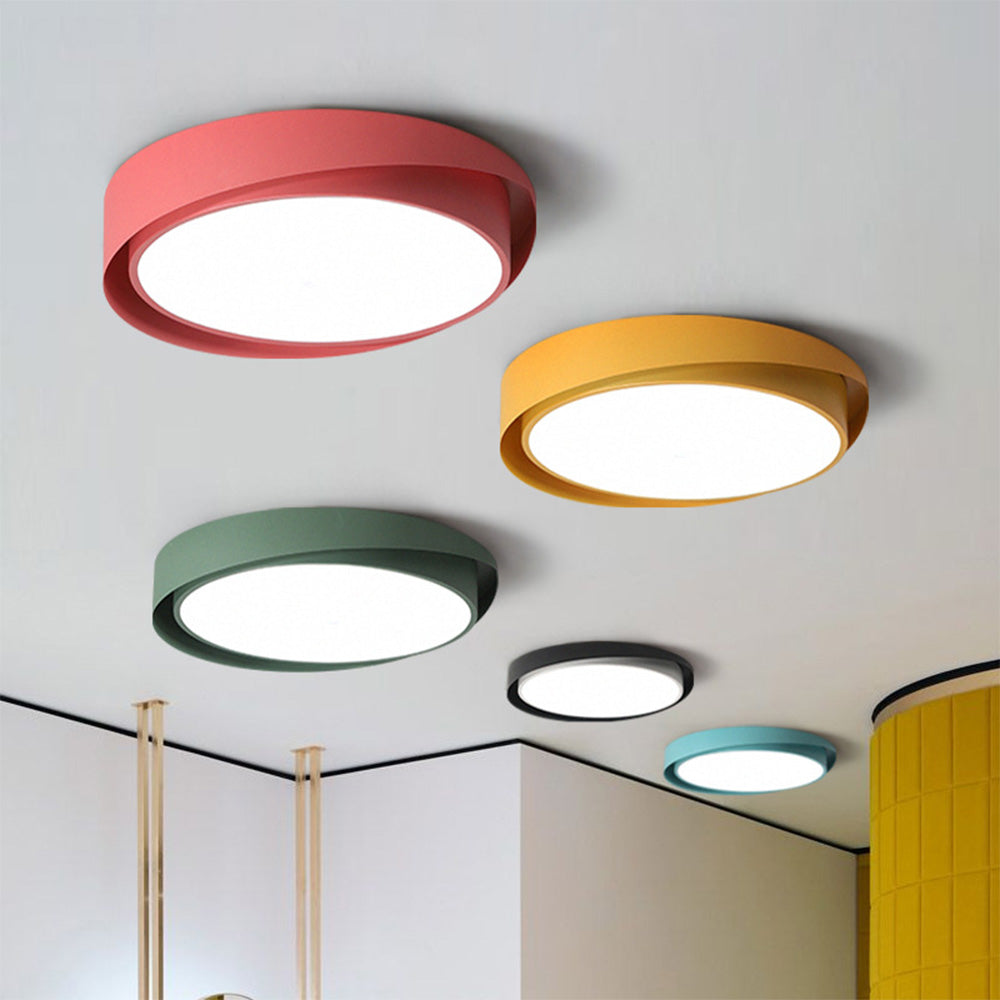 Vibrant Contemporary Round LED Ceiling Lights for Modern Spaces - Stylish Illumination for Your Home or Office