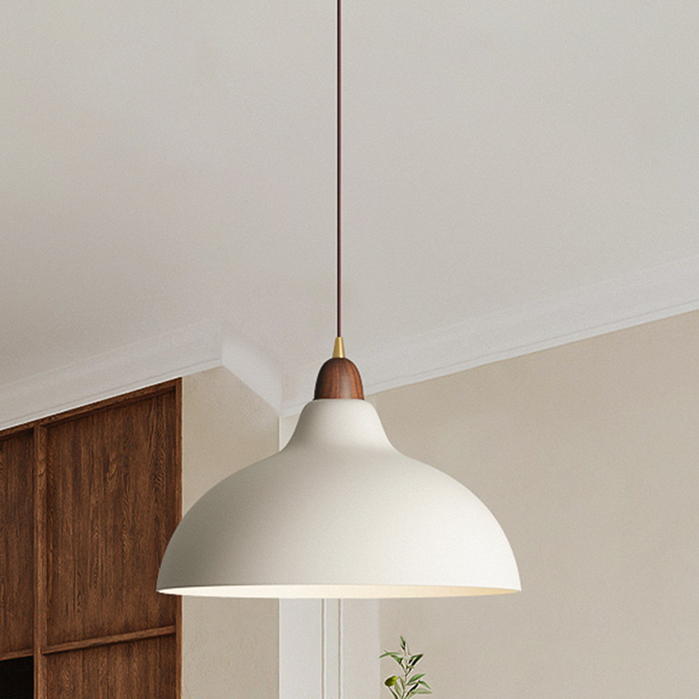 Nordic Luxury White Pendant Light for Kitchen - Elegant Hanging Ceiling Fixture for Modern Home Décor