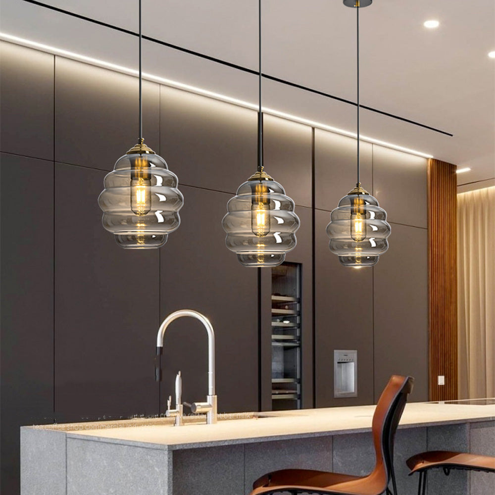 Sleek Modern Glass Pendant Lights for Kitchen – Stylish Illumination for Contemporary Home Interiors