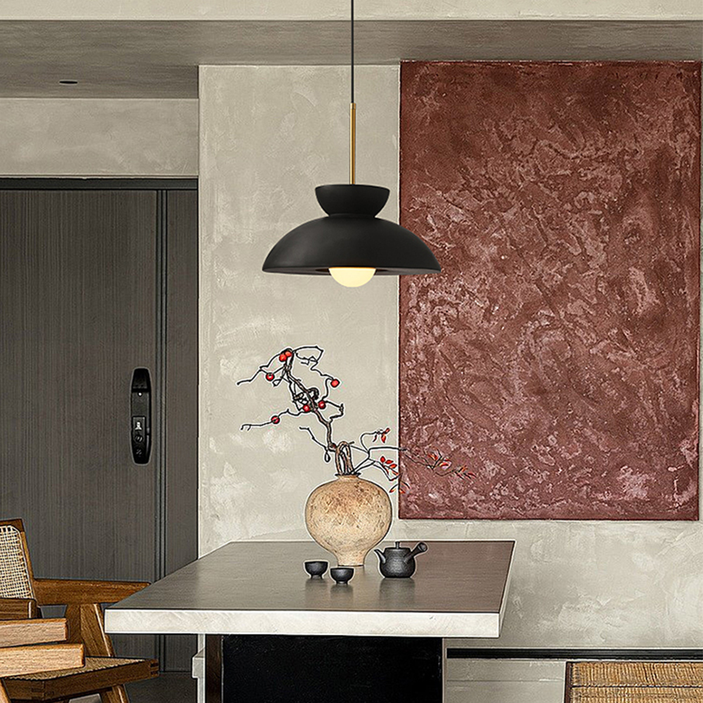 Pendant Light with Resin Shade for Dining Room