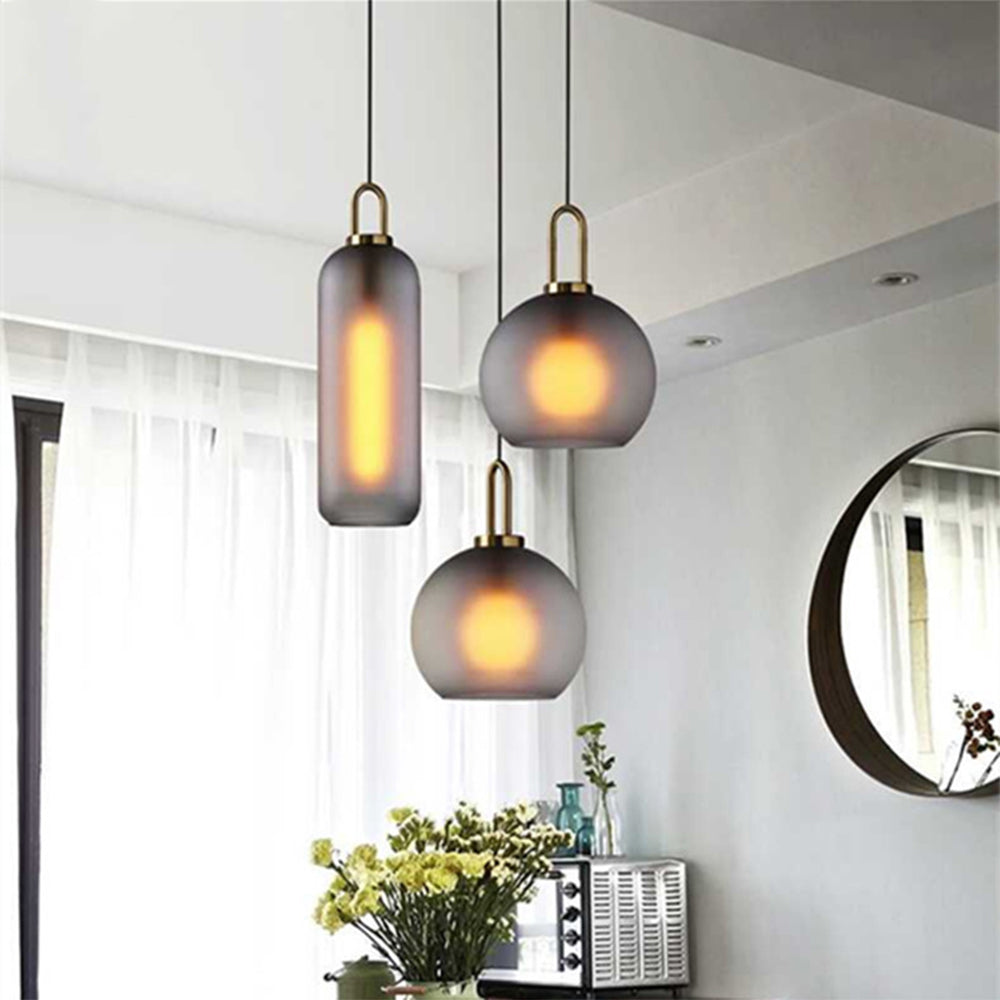 Nordic Minimalist Glass Pendant Light - Elegant Scandinavian Design for Modern Home Interiors, Perfect for Living Room or Dining Area