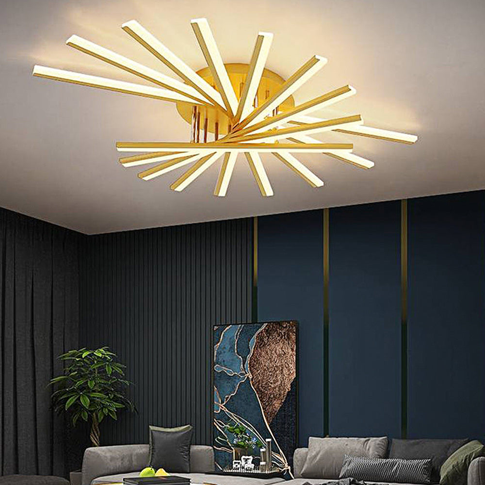 Nordic Minimalist Metal LED Ceiling Light: Stylish Creative Illumination for Modern Interiors