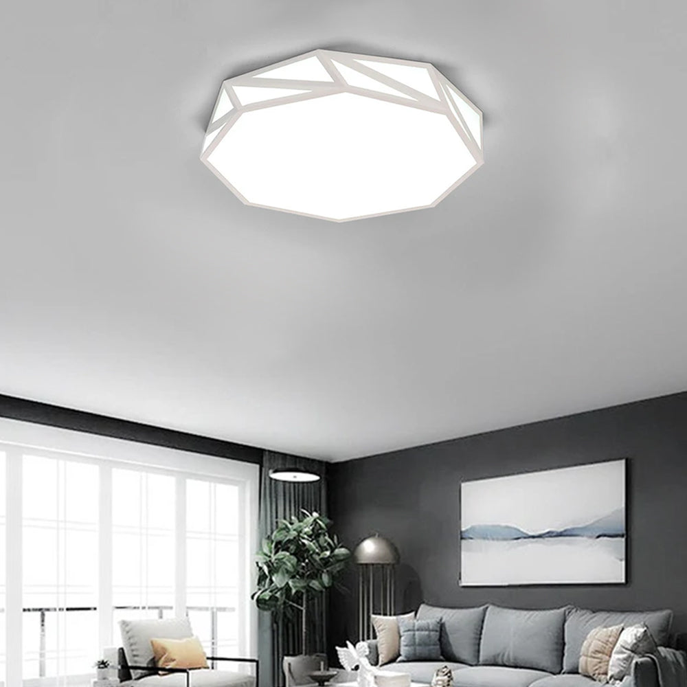 Contemporary Geometric LED Ceiling Light Fixture for Stylish Bedroom Illumination and Modern Home Décor