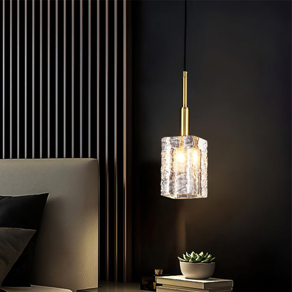 Romantic Crystal Ceiling Pendant Light - Shining Ambient Lamp for Living Room Elegance and Atmosphere