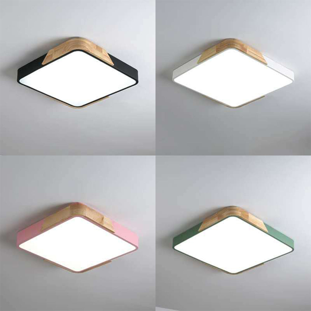 Vibrant Square Ceiling Lights - Colourful and Simple Design for Brightening Up Any Room with Style and Elegance