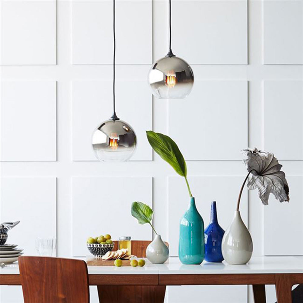 Vibrant Modern Glass Hanging Lamp - Simple Colourful Design for Stylish Home Lighting and Decor