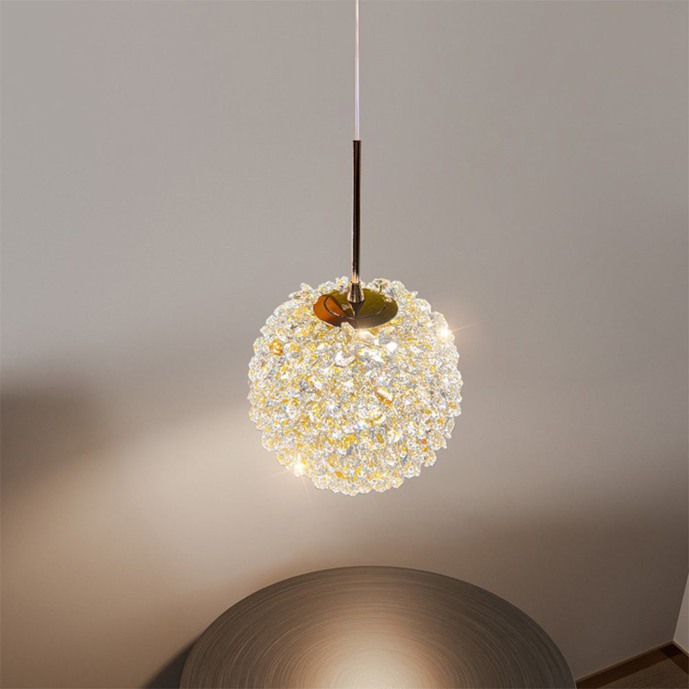 Elegant Modern Crystal Pendant Light - Romantic Illumination for Stylish Home Décor